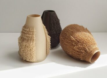 Poilu Vases Are 3D Printed with Implanted For “Hair”